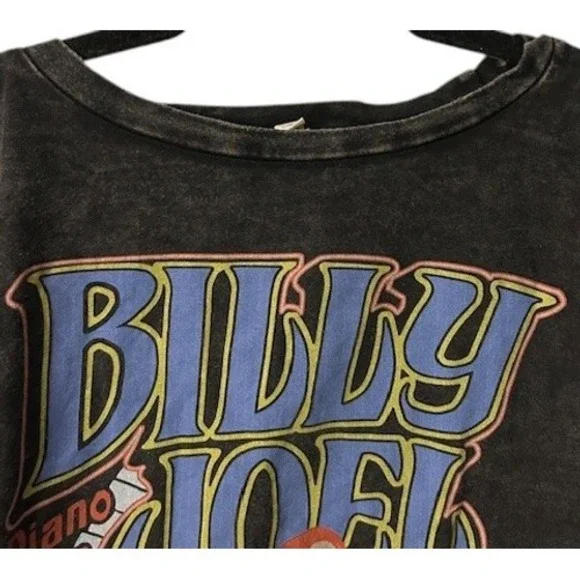 VTG Billy Joel 1994 Concert Oversized Tee With M/L Patchwork Kimono Sleeve Boho - Picture 14 of 16